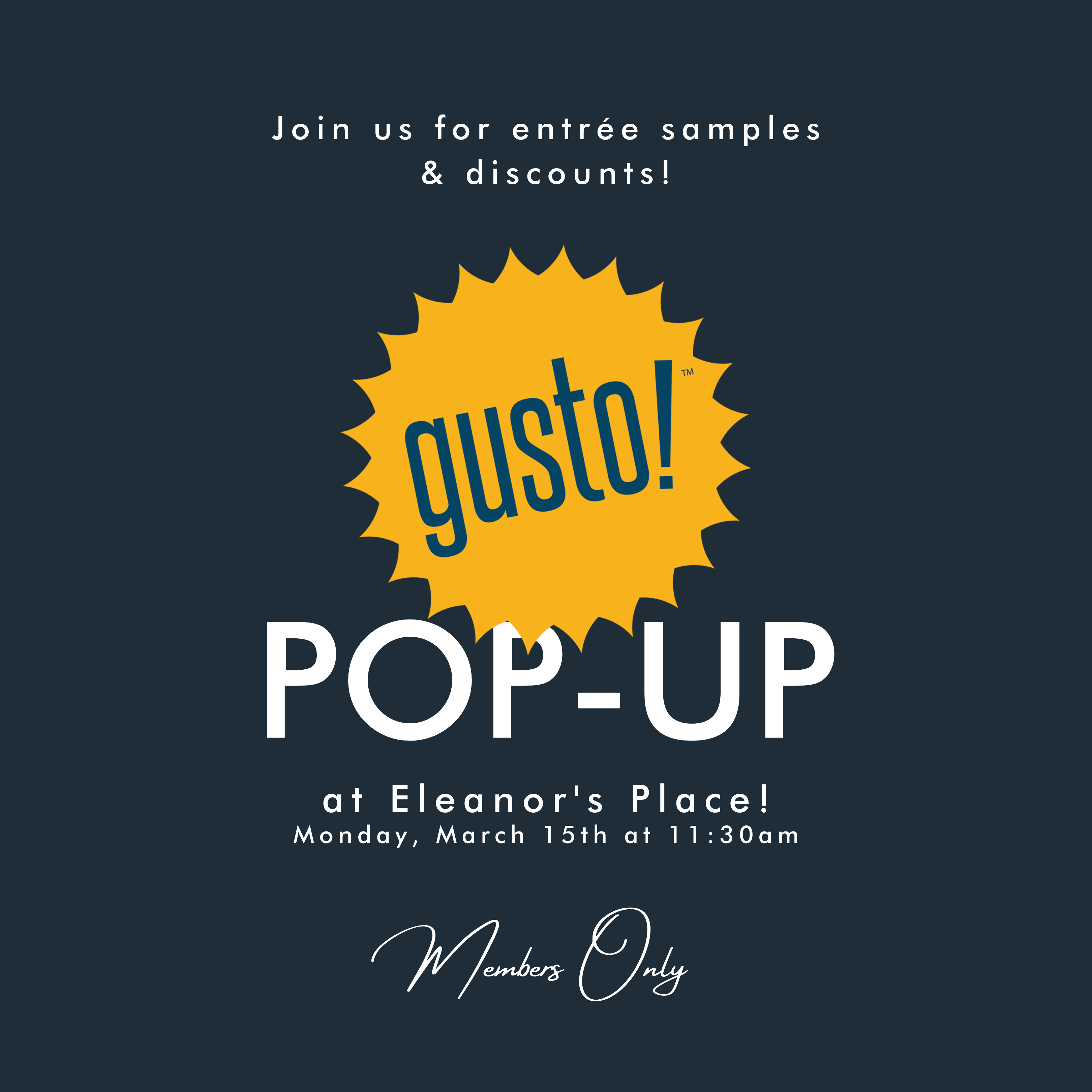gusto! Pop-Up